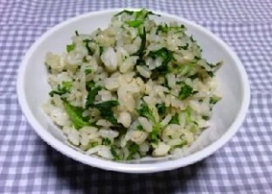 おろぬき菜で 菜めし レシピ 作り方 By あわてんぼ のりんごちゃん 楽天レシピ