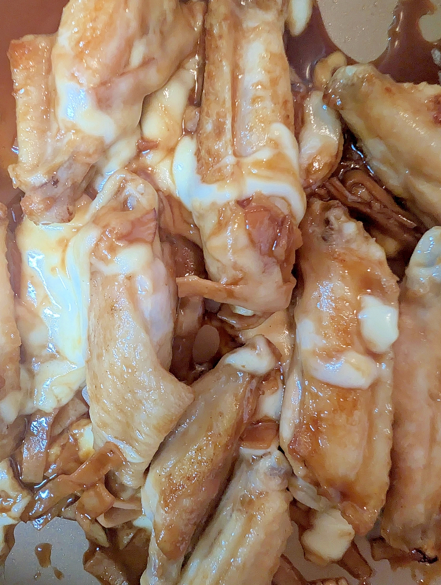 手羽中とハムの照り焼きチーズ