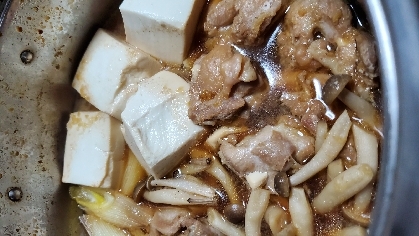 鶏ももで作る★肉豆腐