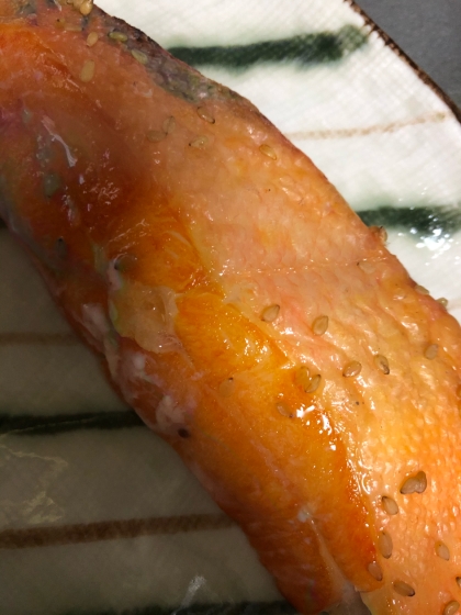 胡麻香る❤鱈カマのウナギのタレ照り焼き❤