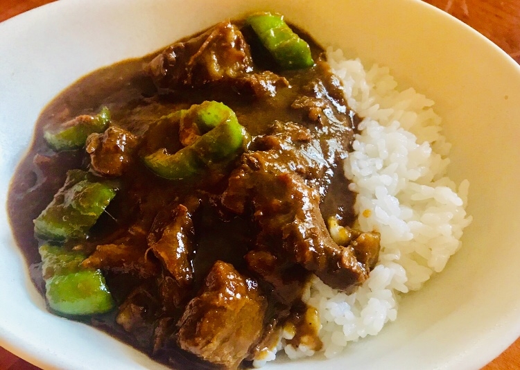 ゴロゴロ牛肉と野菜のカレー！食欲が進む！