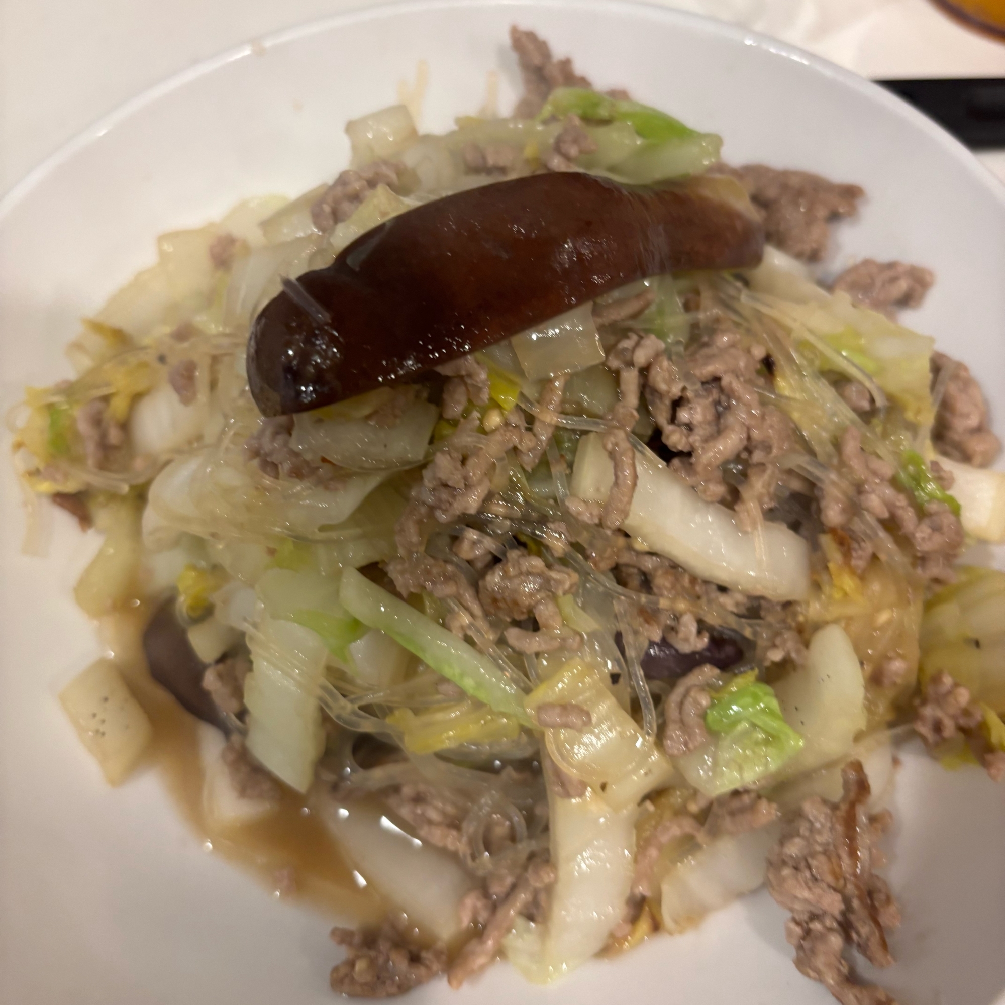白菜茄子の中華炒め