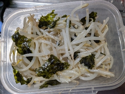 安く早く、もう一品！もやしの海苔和え