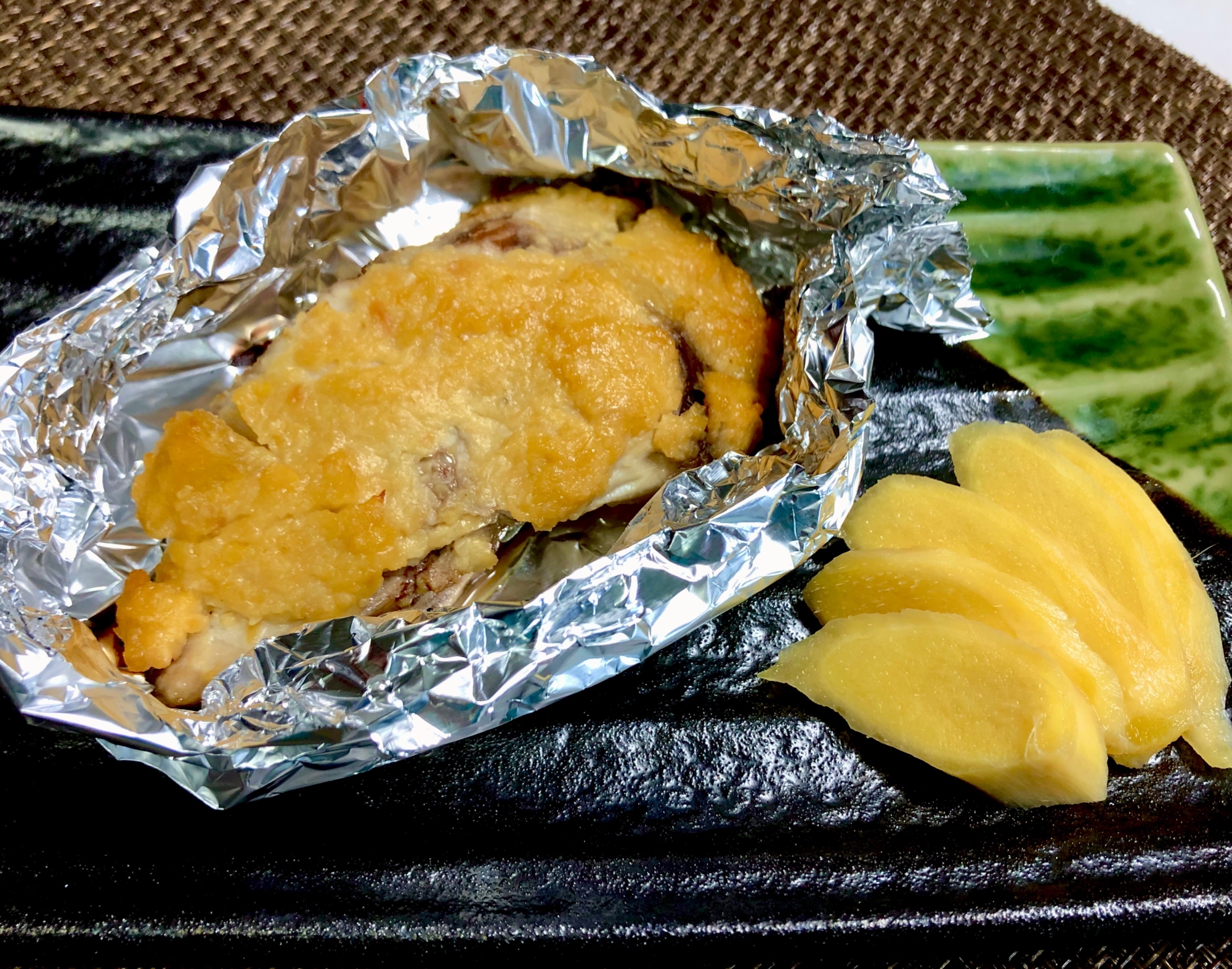 むきサメの味噌漬けホイル焼き❤️生姜の味噌漬け活用