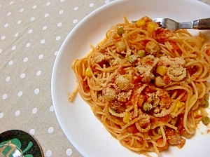 簡単 ひよこ豆のトマトソースパスタ レシピ 作り方 By ジズーm 楽天レシピ