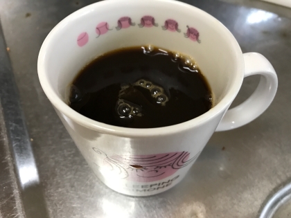 おはよです♪コーヒーと抹茶のカフェインで頭スッキリだわ(๑˃̵ᴗ˂̵)抹茶の味もしっかりするね♡ご馳走様でしたぁ♡
