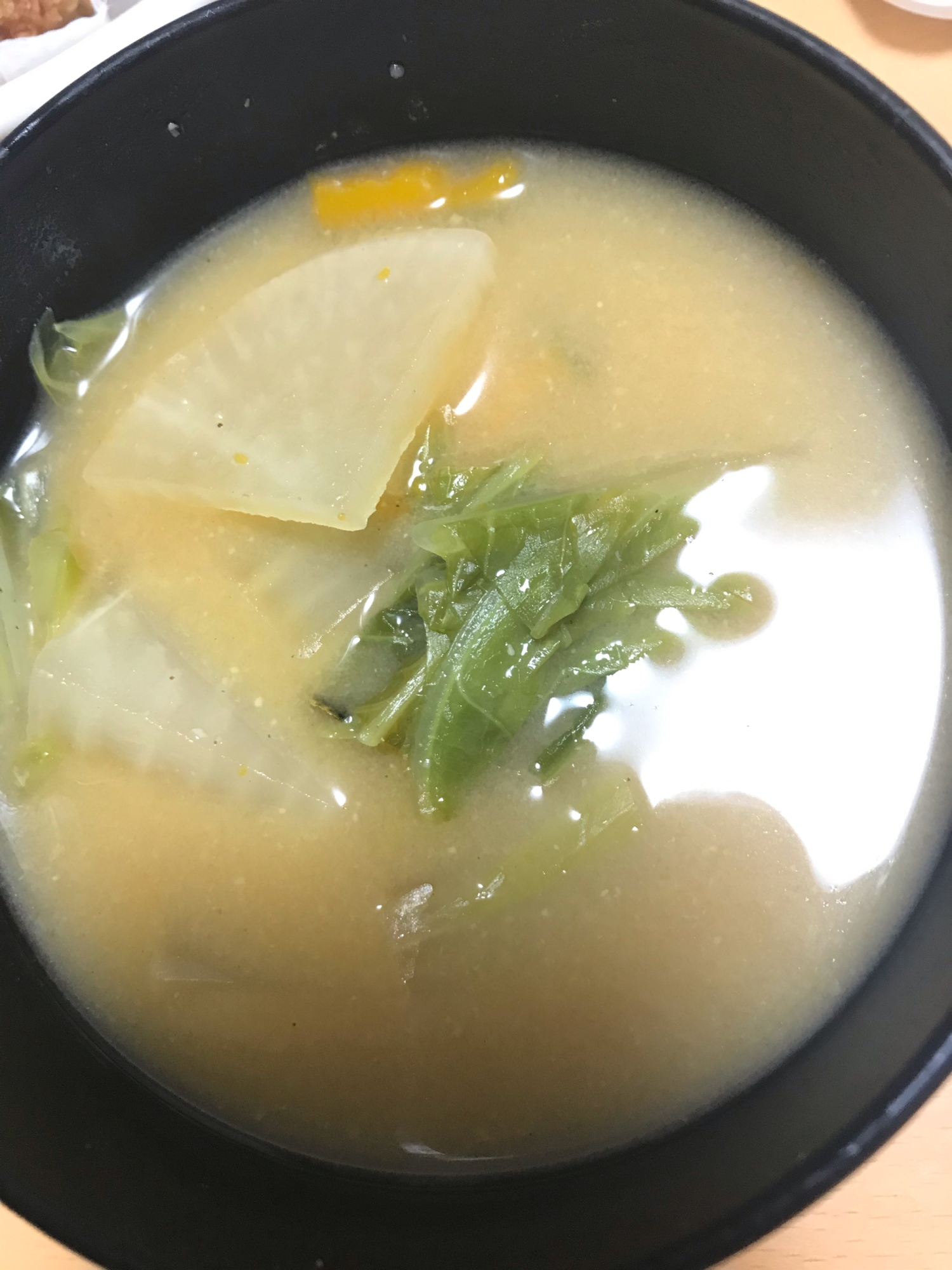 大根と白菜のお味噌汁