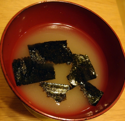 簡単！ノリ味噌汁の作り方♪