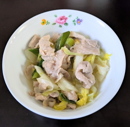 豚と白菜の生姜炒め