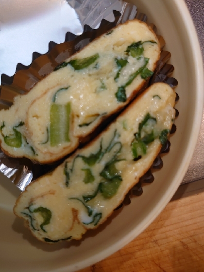 ほうれん草とチーズ入り卵焼き
