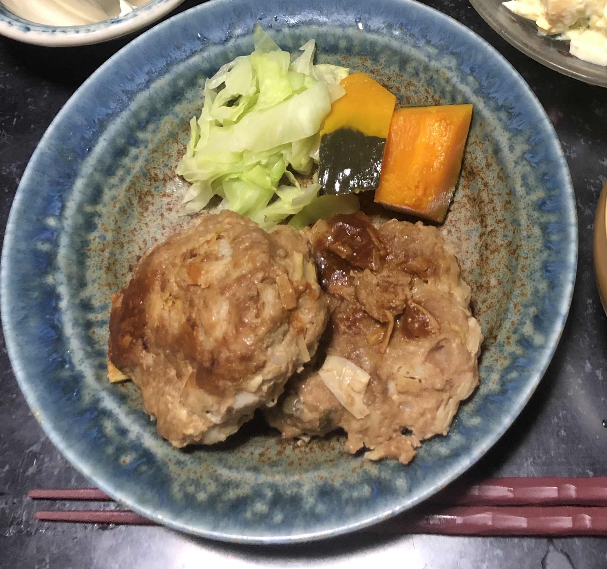 和風ハンバーグ☆ネギとエノキと長芋で