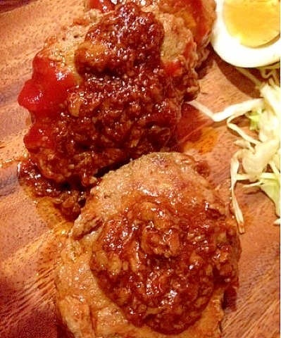 【糖質制限】パン粉・玉ねぎ無で低糖質ハンバーグ★