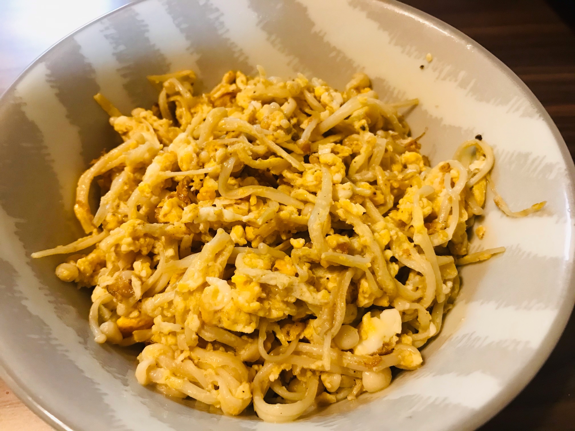 たくさん食べれる！えのきと卵のおつまみ！