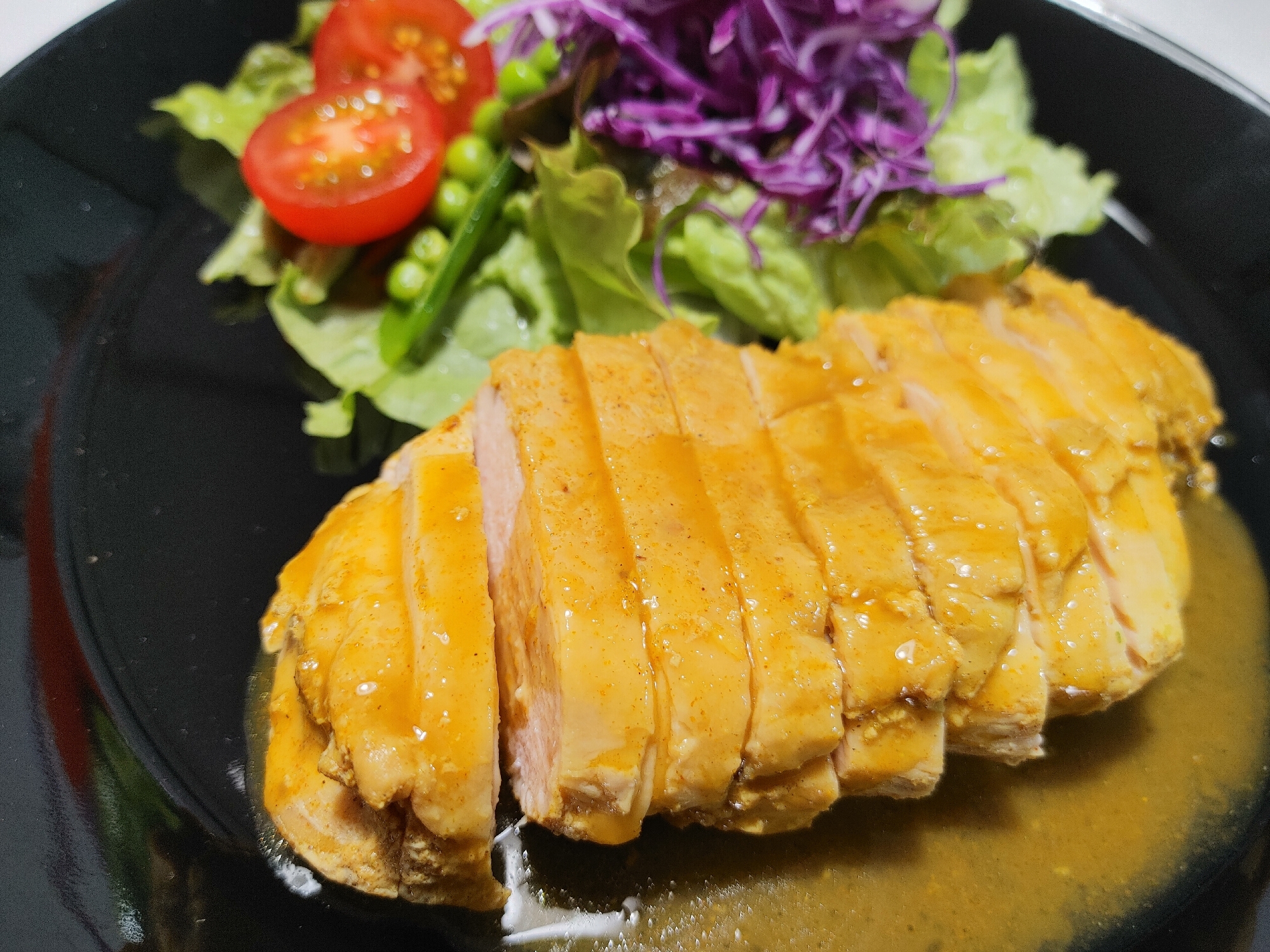 レンジDe〜カレー香る鶏チャーシュー