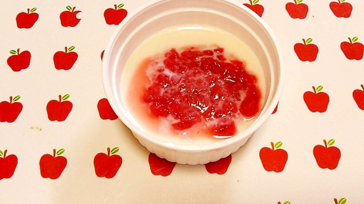 離乳食 中期 ミルクプリンのいちごソースがけ レシピ 作り方 By Belle Marianne 楽天レシピ 離乳食 中期 ミルクプリンのいちごソースがけ レシピ 作り方 By Belle Marianne 楽天レシピ