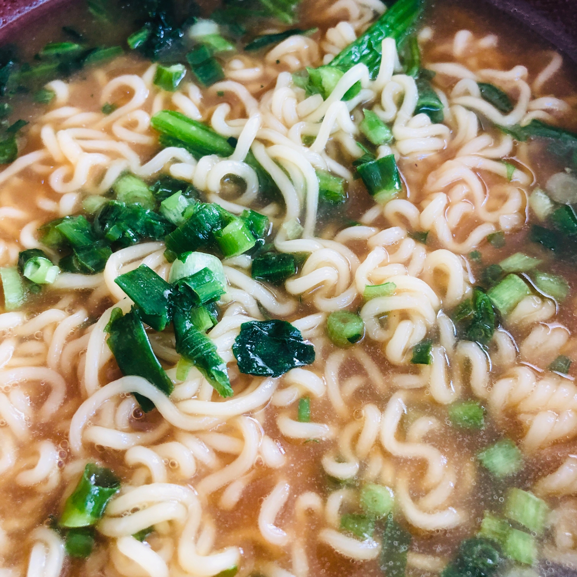 ネギとほうれん草の胡麻味噌ラーメン