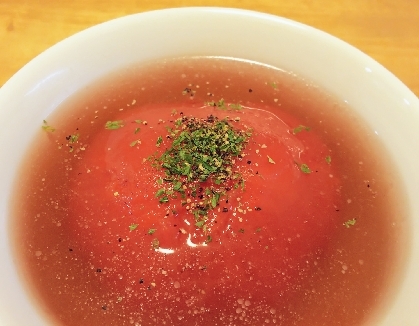 レンジで簡単★まるごとトマトスープ