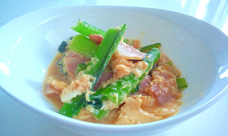 副菜に 小松菜とベーコンの卵とじ レシピ 作り方 By しゅうくりいむ 楽天レシピ