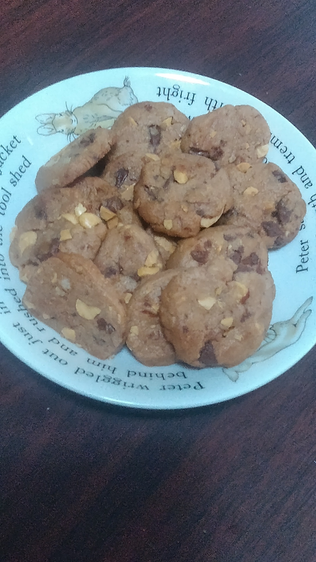 簡単すぎ～ぃ( ≧∀≦)　チョコナッツクッキー