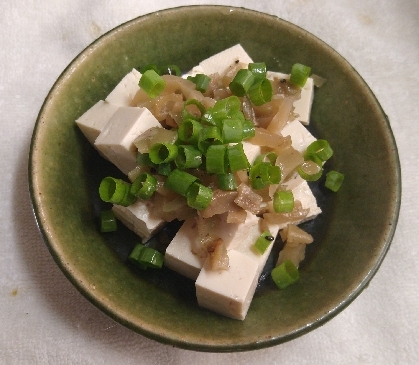 豆腐とザーサイの中華風あえ物