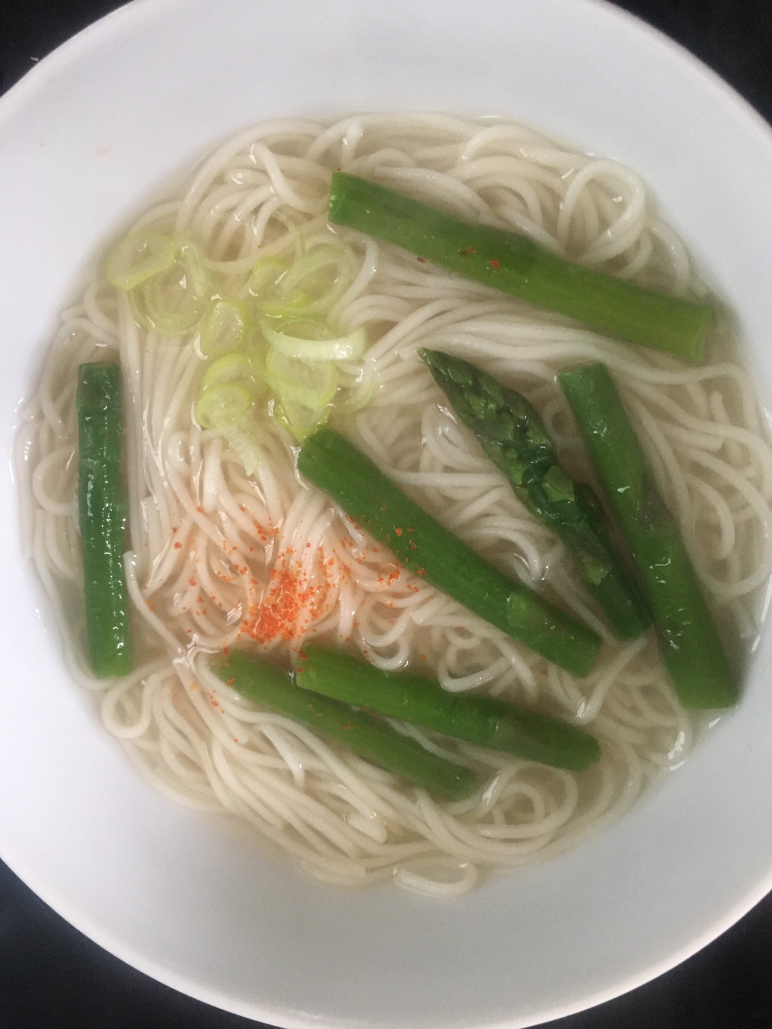 アスパラのにゅう麺