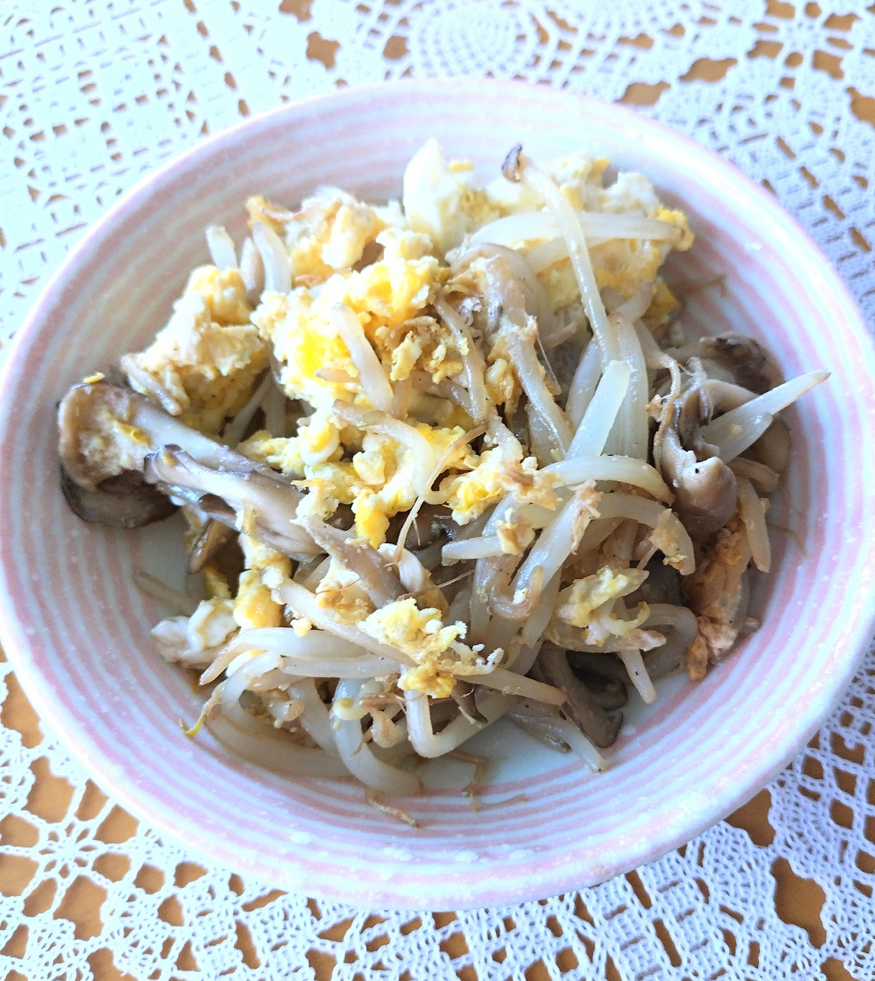 もやしと舞茸の卵炒め☆