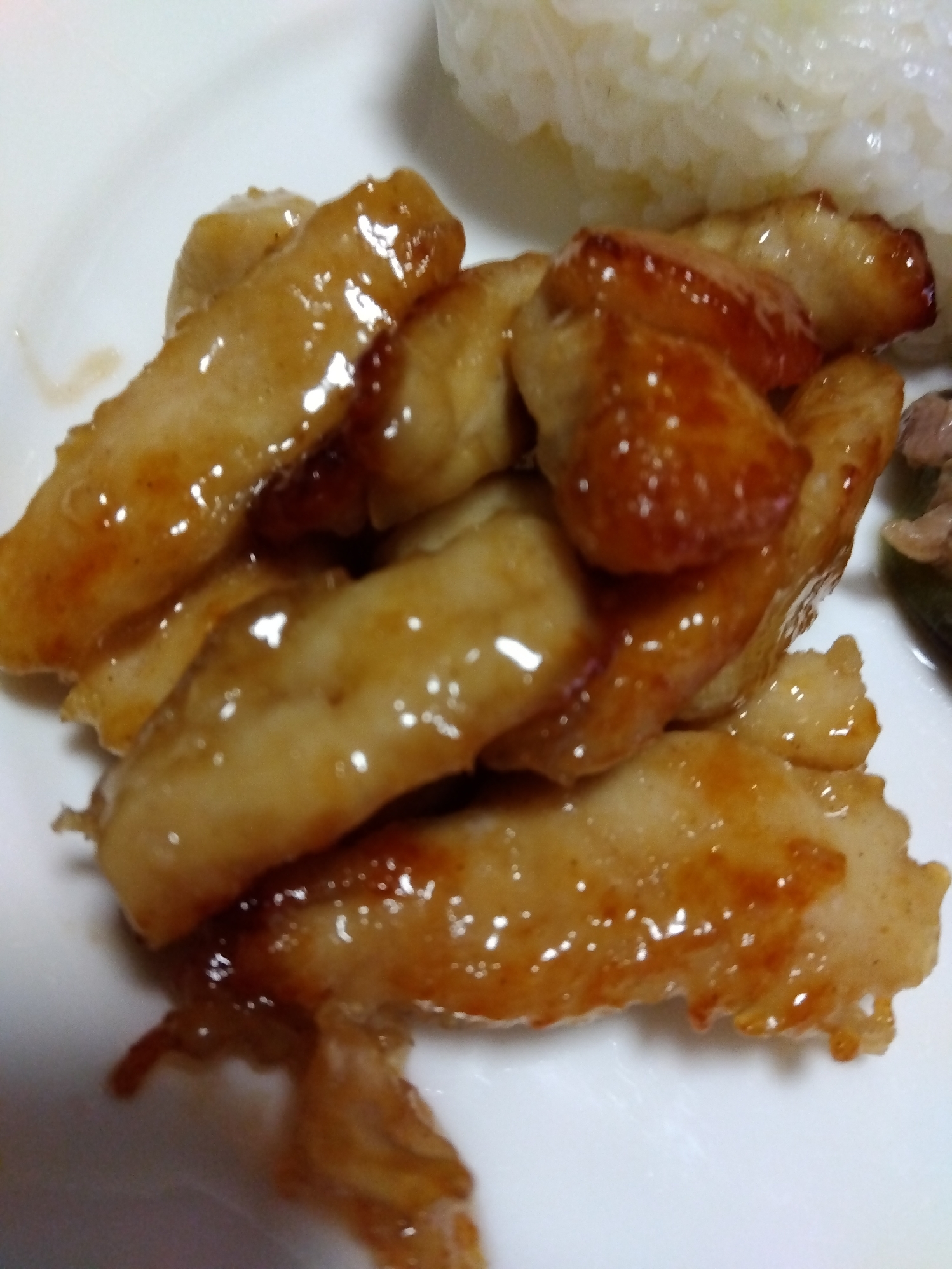 ささみの炒め物