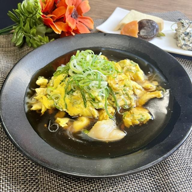 ホタテ玉餡掛け