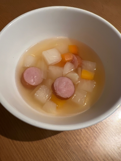 ♪大根にんじんウインナーのスープ