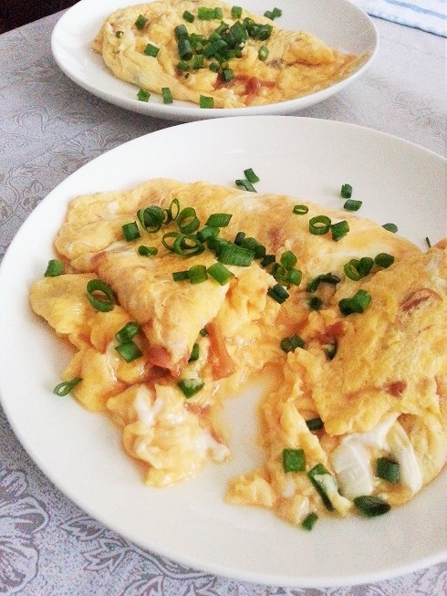 簡単～☆なめたけオムレツ