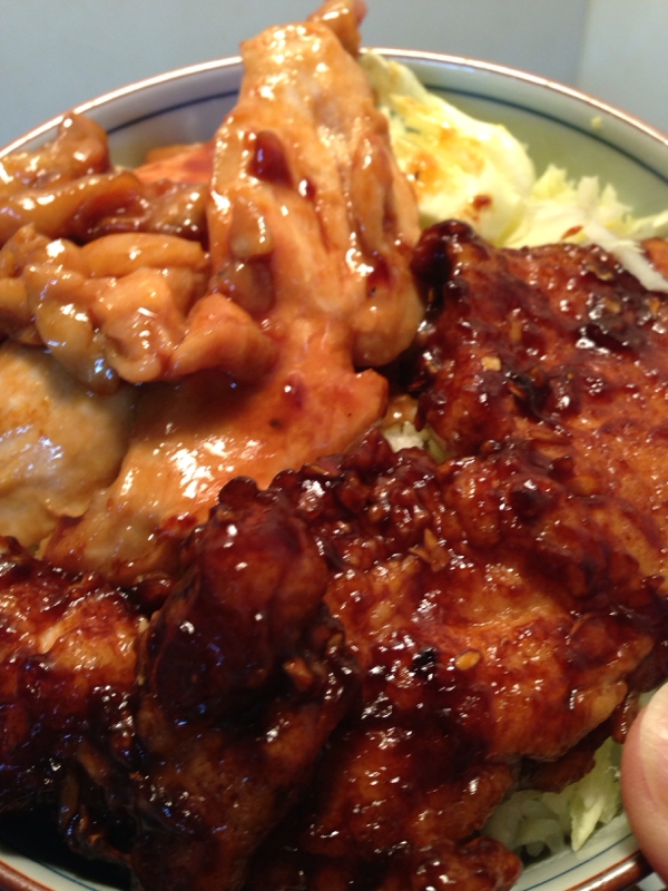 家族大満足 こってり濃い味 2色の鳥ムネ肉丼 レシピ 作り方 By 自称主夫トニー 楽天レシピ