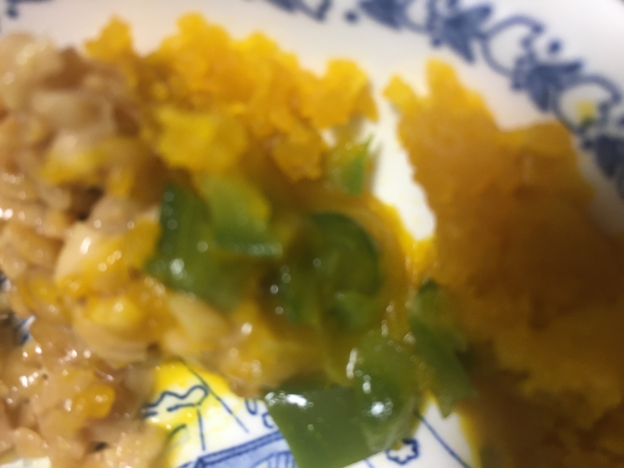 ⁑離乳食カミカミ期⁑納豆ピーマンかぼちゃのサラダ