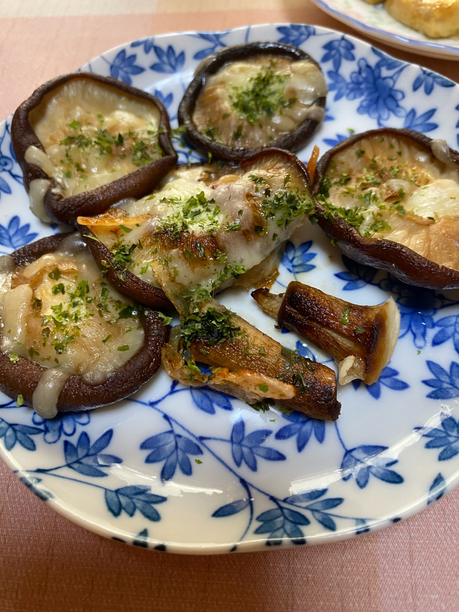 しいたけの和風ピザ風