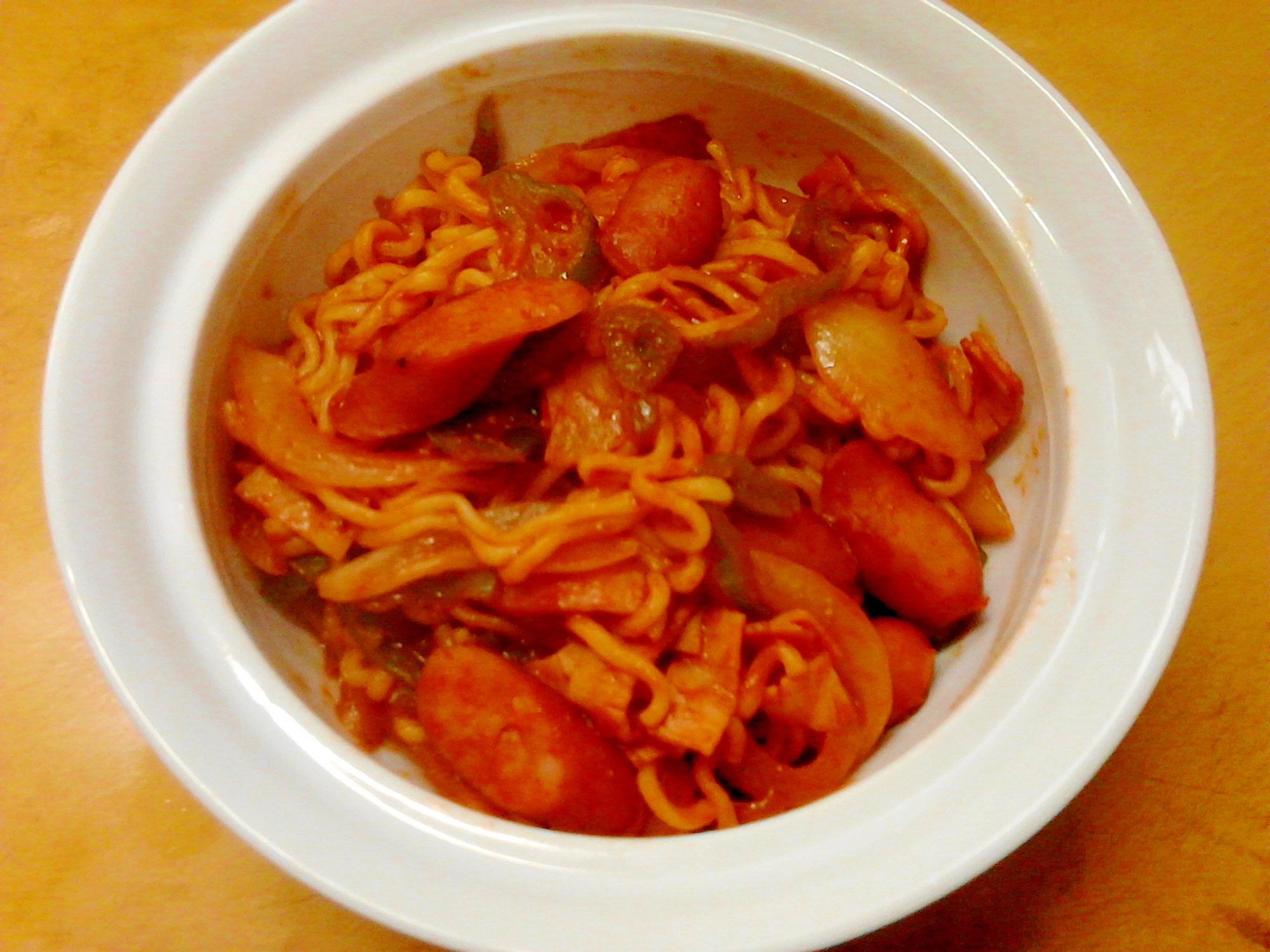 簡単昼食 ナポリタンやきそば