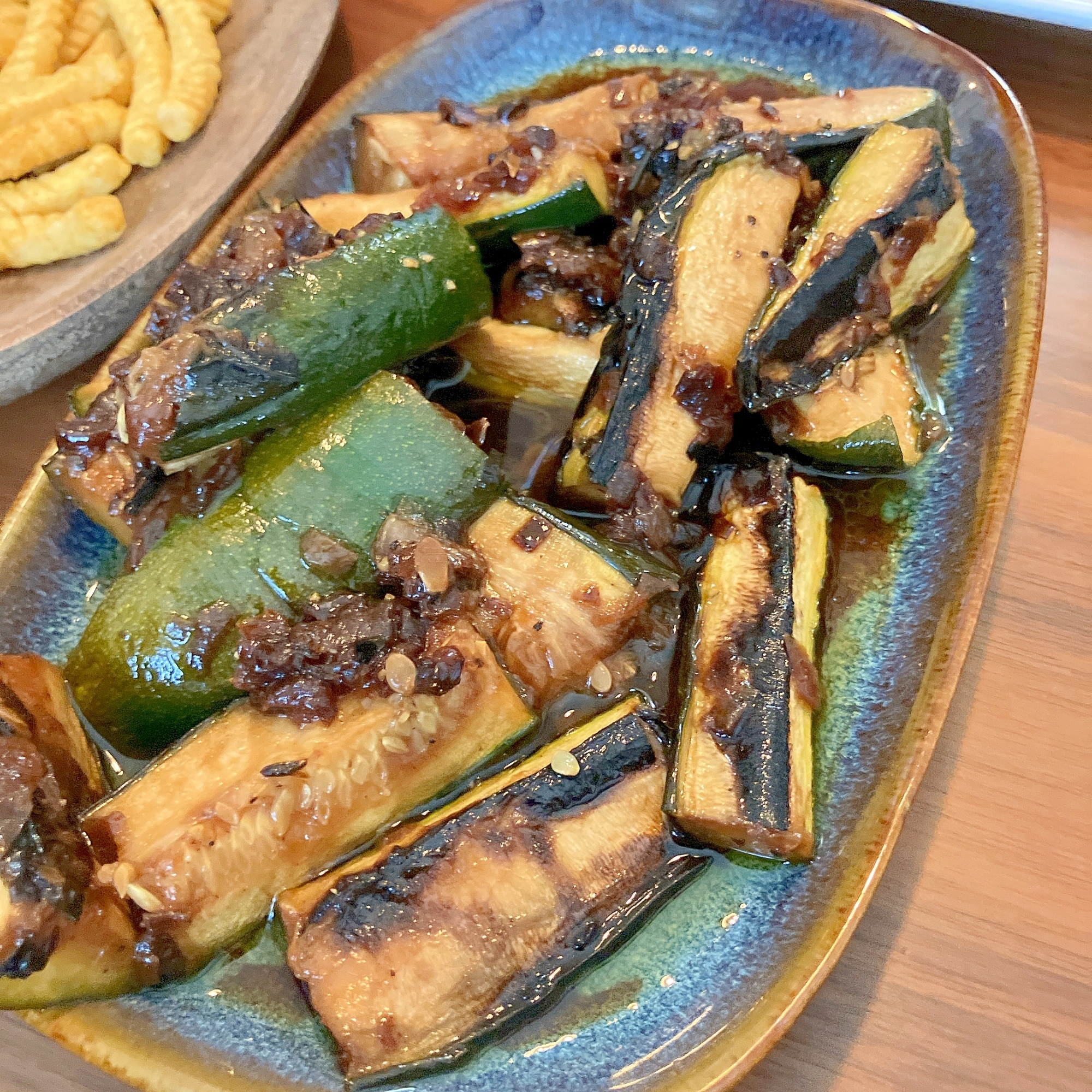 こんがり♪焼きズッキーニの和風マリネ