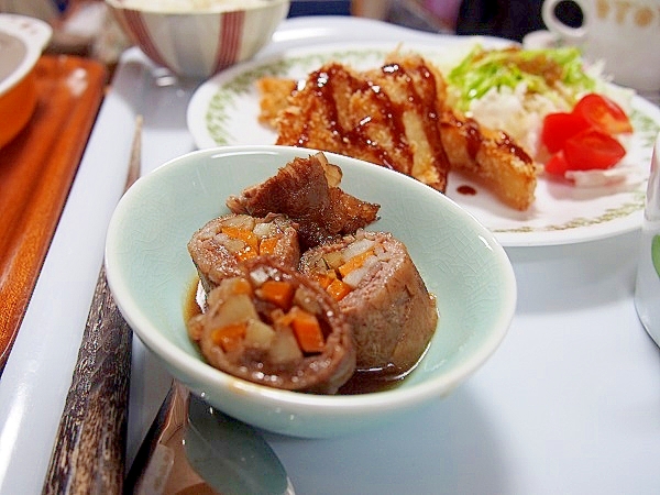 ごぼうとにんじんの牛肉まき