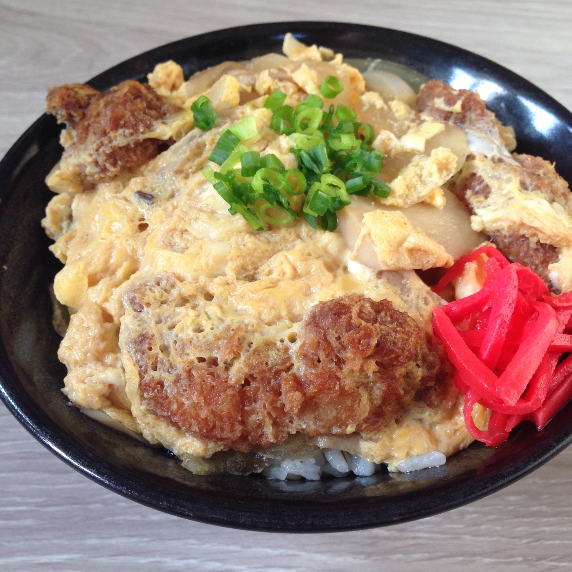 ヒレカツリメイク♪エリンギdeカツ丼♪