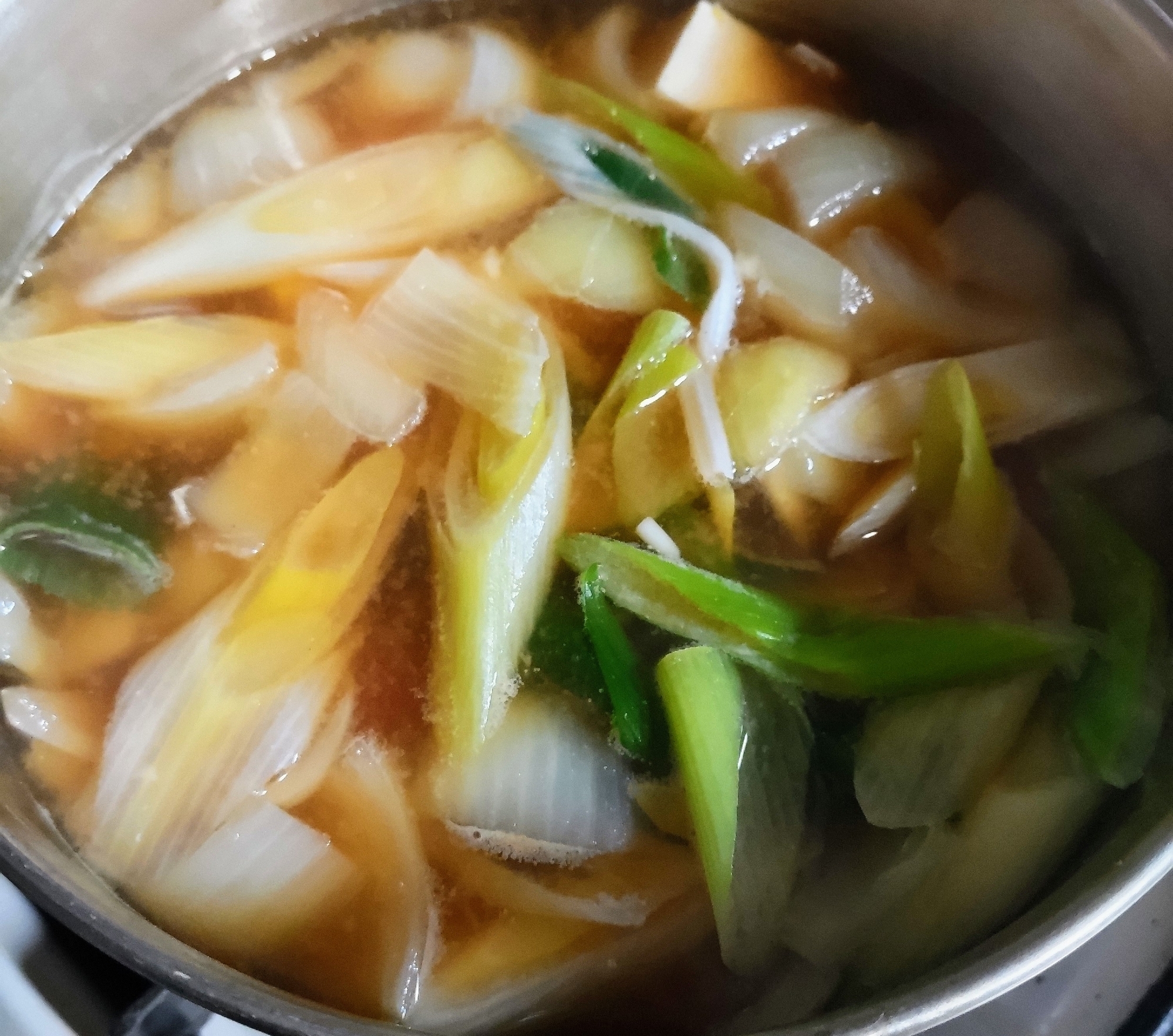 韓国風、木綿豆腐のスープ