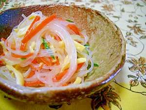 納豆のたれで♬　春雨の中華サラダ