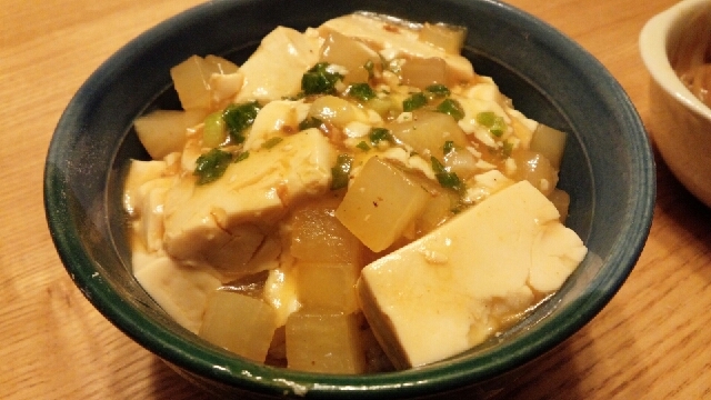 大根たっぷり！！麻婆豆腐丼！