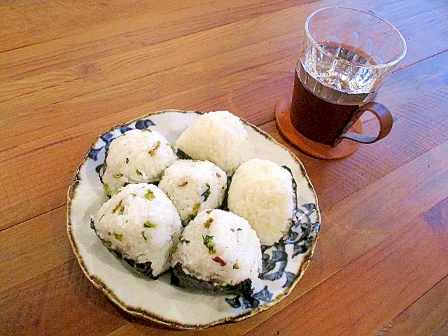 ＊わさび塩＆昆布マヨと茶漬けのおにぎり＊