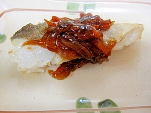 白身魚（たら）の野菜あんかけ