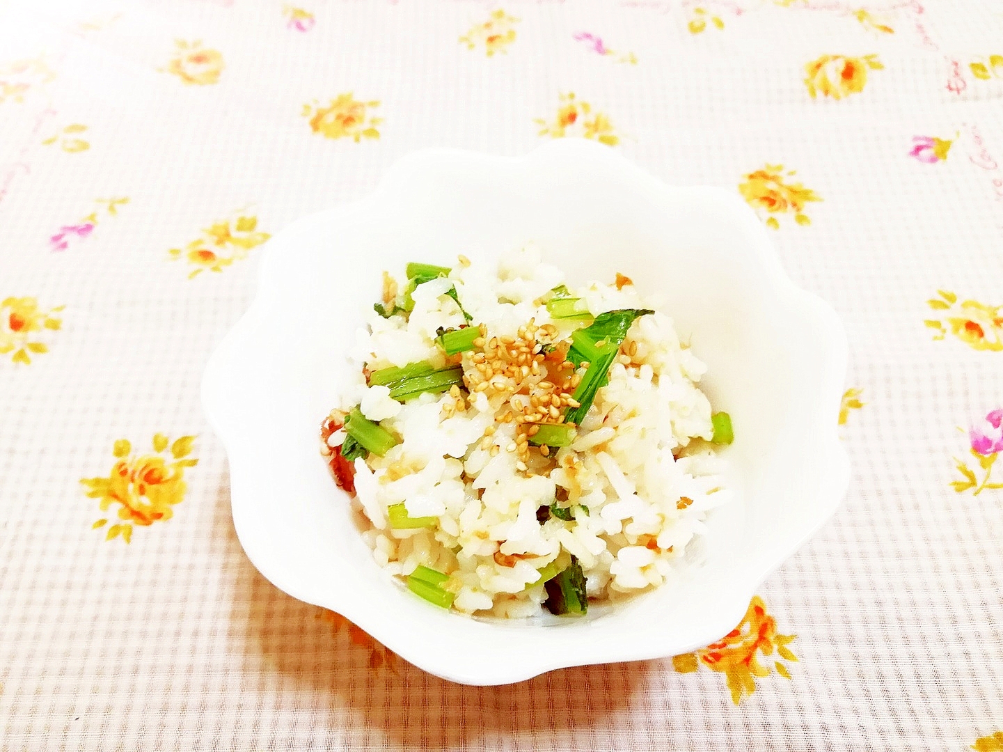 小松菜の洋風菜飯