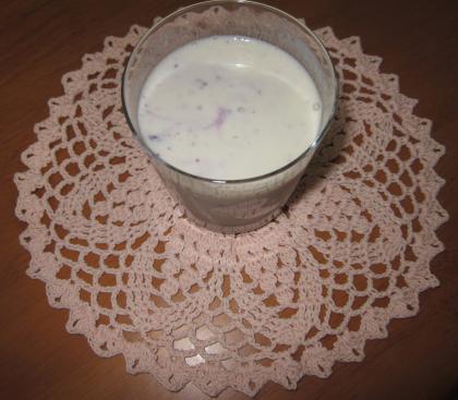 ブルーベリー豆乳ヨーグルトドリンク