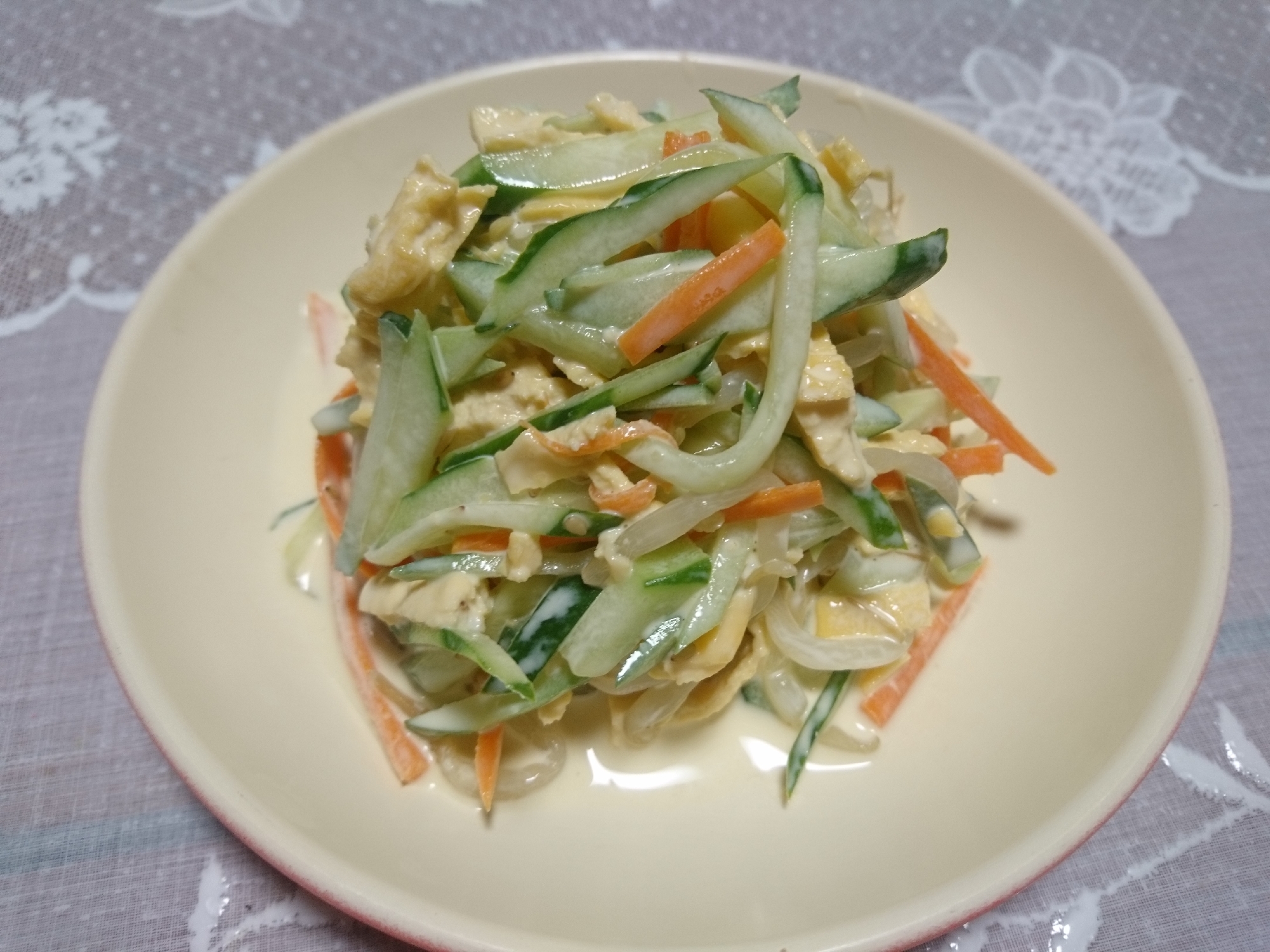 もやしときゅうりとたまごのめんつゆマヨネーズサラダ レシピ 作り方 By あやめぇ 楽天レシピ もやしときゅうりとたまごのめんつゆマヨネーズサラダ レシピ 作り方 By あやめぇ 楽天レシピ