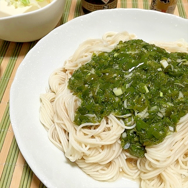 ぶっかけめかぶっかけそうめん レシピ 作り方 By Johnny Bean 楽天レシピ