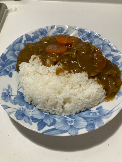 小松菜と豚肉のカレー