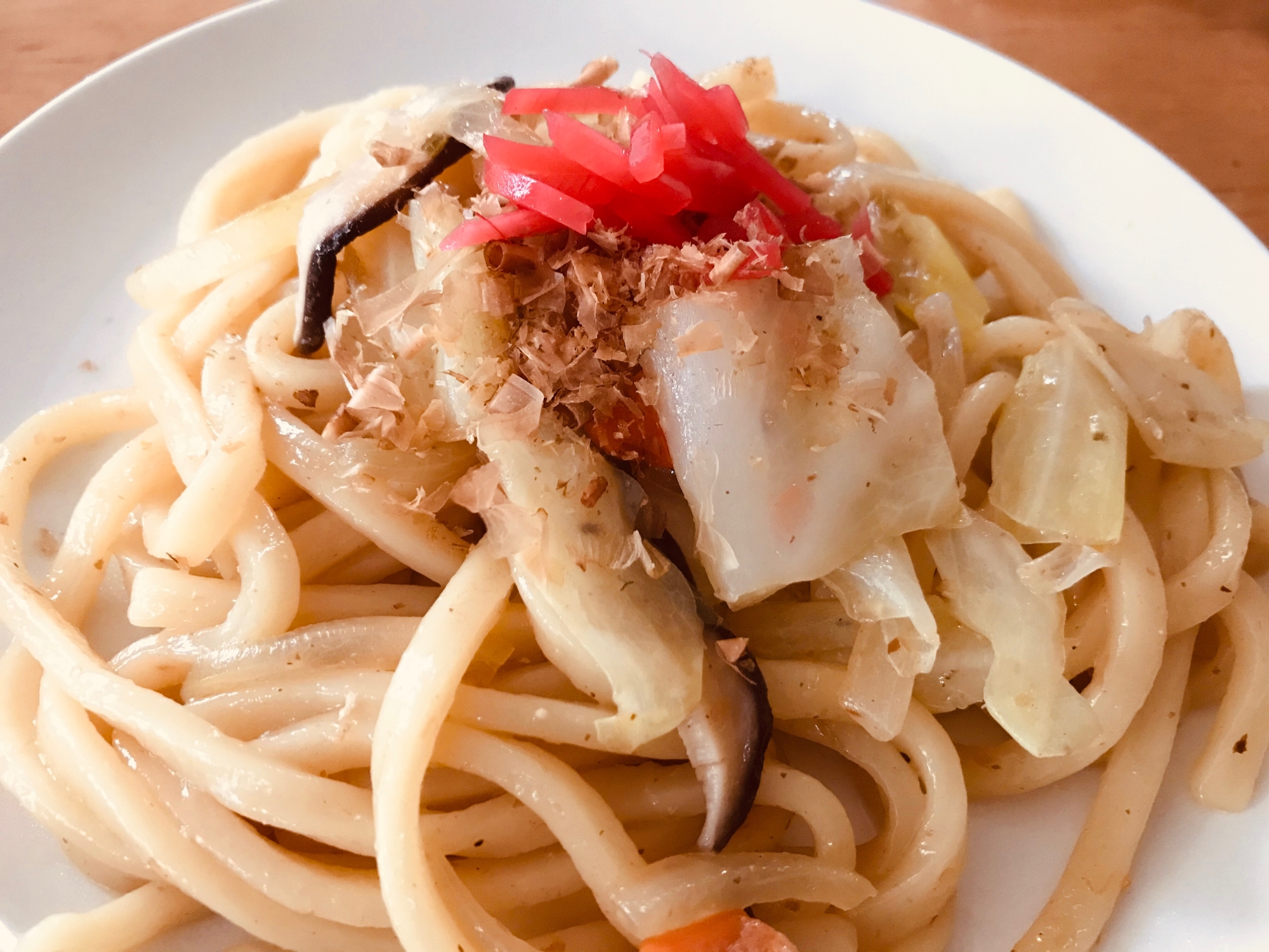 冷凍麺を使って♡すっごいモチモチの簡単焼きうどん