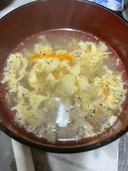 【汁物】生姜とネギの玉子スープ