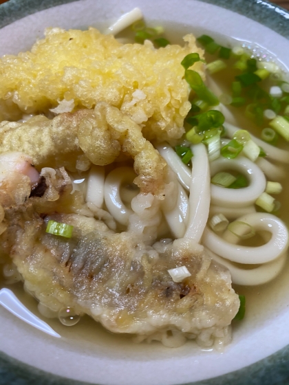 市販品で簡単天ぷらうどん